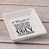 JoycuFF Trinket Dishes for Jewelry Mom Mother Birthday Christmas Gift