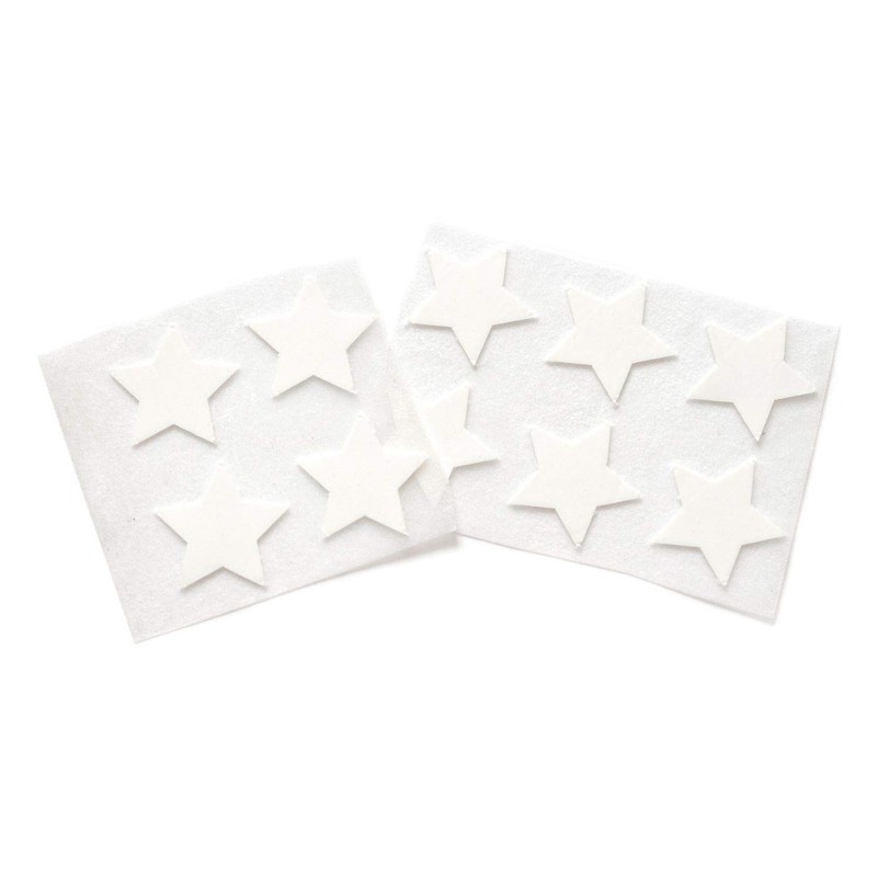 Miniblings 10 Iron-On Transfers Star 25 mm Flock Stars Colours