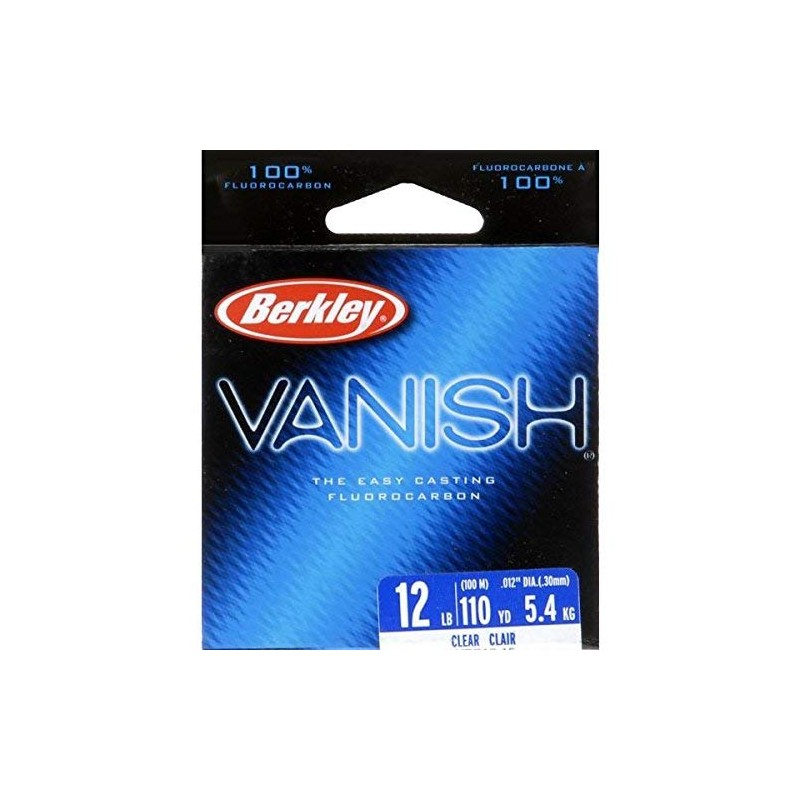 Berkley Vanish®, Clear, 8lb | 3.6kg, 110yd | 100m Fluorocarbon