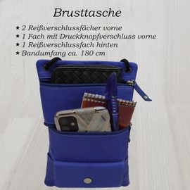 flevado Unisex Versatile Neck Pouch Kids Shoulder Bag Organiser, blue, S, Casual