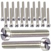 M4 x 25mm Slotted Pan Head Machine Screws Made of