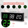 PELLOR Gym Timer, Gym Clock, LED Countdown Countdown Digital Wall