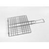 Tredoni 8x8-inch Stainless Steel BBQ Turn-Over Grill Net Clamp -