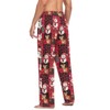 Christmas Pajama Pants for Men Red Christmas Plaid Snowman Pajama