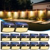 Solar Motion Sensor Lights Outdoor [ 12 Packs/138 LED ]