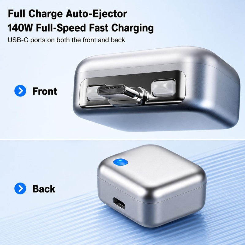 MBODMI Auto Stop Charging Adapter – USB-C Fast Charger with