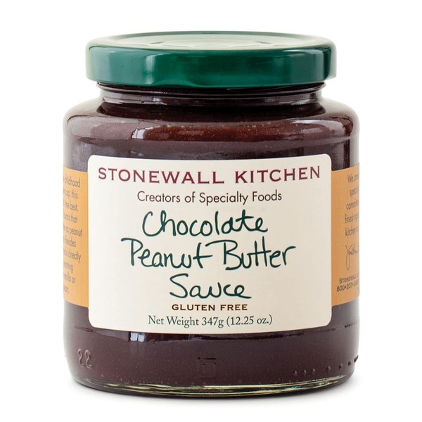 Stonewall Kitchen Chocolate Peanut Butter Sauce, 12.25 Ounces