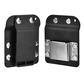 VZU Clip-On Tool Belt Drill Holder, Drill Holder for Tool Belt, Tape Measure Holder for Belt, Multifunctional and Portable Drill Belt Clip, Stainless Steel Tool Belt Clip for Drill