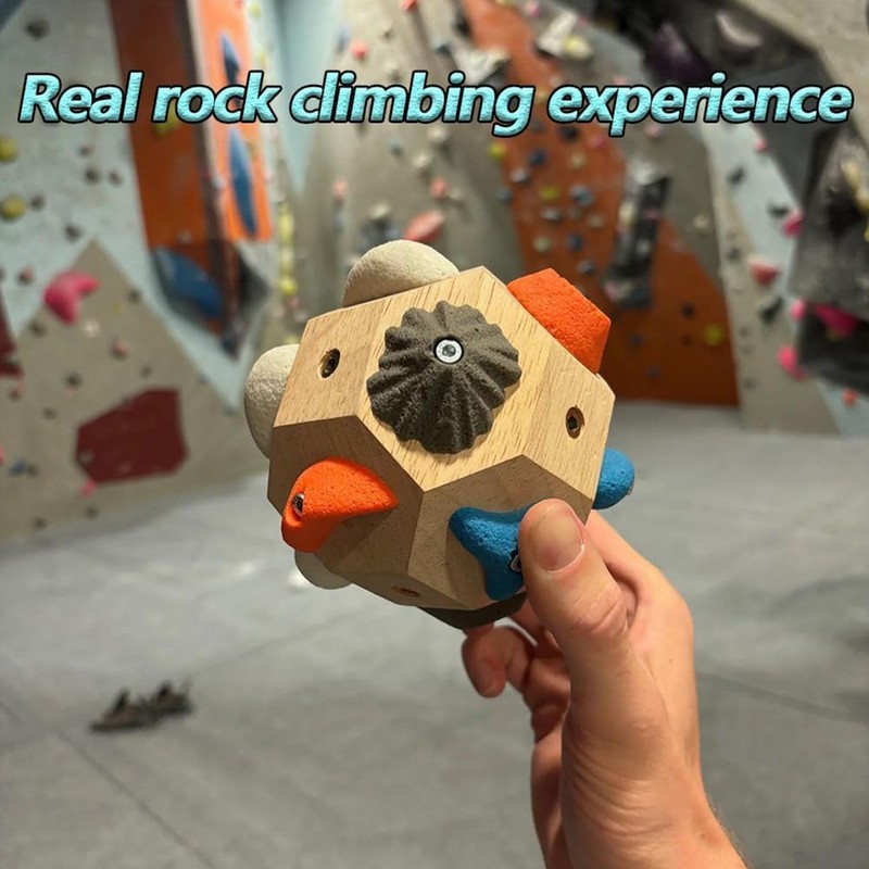 KQLHLHDYZ Handcrafted Boulder Blocks, Finger Strength Training Climbing Ball, Finger
