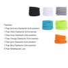 Widamin 6 Pairs of Flat Elastic Shoelaces with Metal Capsule,