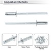 RATCHROLL 50 Pcs Open End Large Flange Blind Rivets 3mm