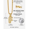 Initial Bubble Letter F Necklace for Women Gold Cubic Zirconia