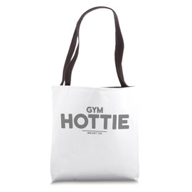 Gym Hottie Grey Script Fitness Workout Women Gym Training Tote Bag