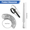 Yeqqzq Ring Sizer UK Ring Measurement Tool Kit, Aluminum UK
