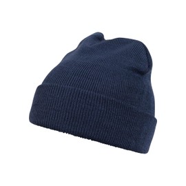MSTRDS Men's's Beanie Basic Flap Blau (Navy 3102) One size