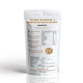 Jiaz Enterprises Cucumber Seeds 8.8 Ounce - High in Protein | Raw Cucumber Seeds for Eating | Edible | Unsalted | Kheera Magaz | Nutrients Rich