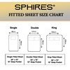 SPHIRES King Size Fitted Sheets 100% Microfiber Fitted Sheet King