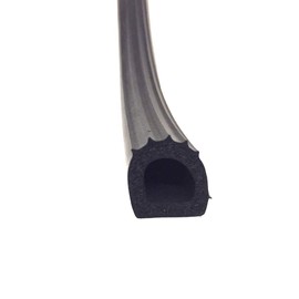 A.A 1" Auto RV Marine Self Adhesive Exterior RV Slide Out D Rubber Weather Seal (30 Foot)