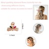 3 PCS rhinestone sparkling crystal flower metal hair clip suitable