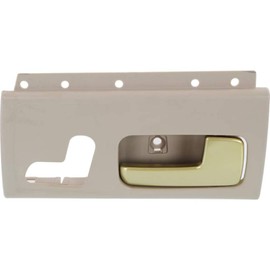 For Lincoln Town Car 2003-2011 Interior Door Handle Front, Passenger Side Beige bezel with chrome/gold lever | Trim:All Submodels