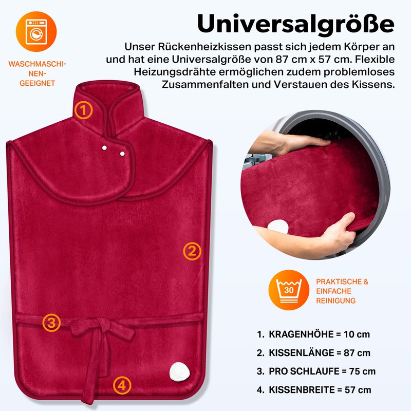 sinnlein Electric Heating Pad, 60 x 85 cm, for Back
