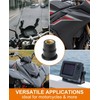 RAMGLYO M5 Motorcycle Windshield Nut 10x Black Rubber Shaft Nut