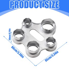 UENXRXE 1 x 10-in-1 aerator key, universal key, aerator mounting key, key for assembly and disassembly, compatible with M18/M20/M22/M24/M28 (10 sizes)