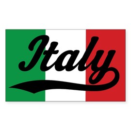 CafePress Italy Italian Flag Rectangle Bumper Sticker Car Decal