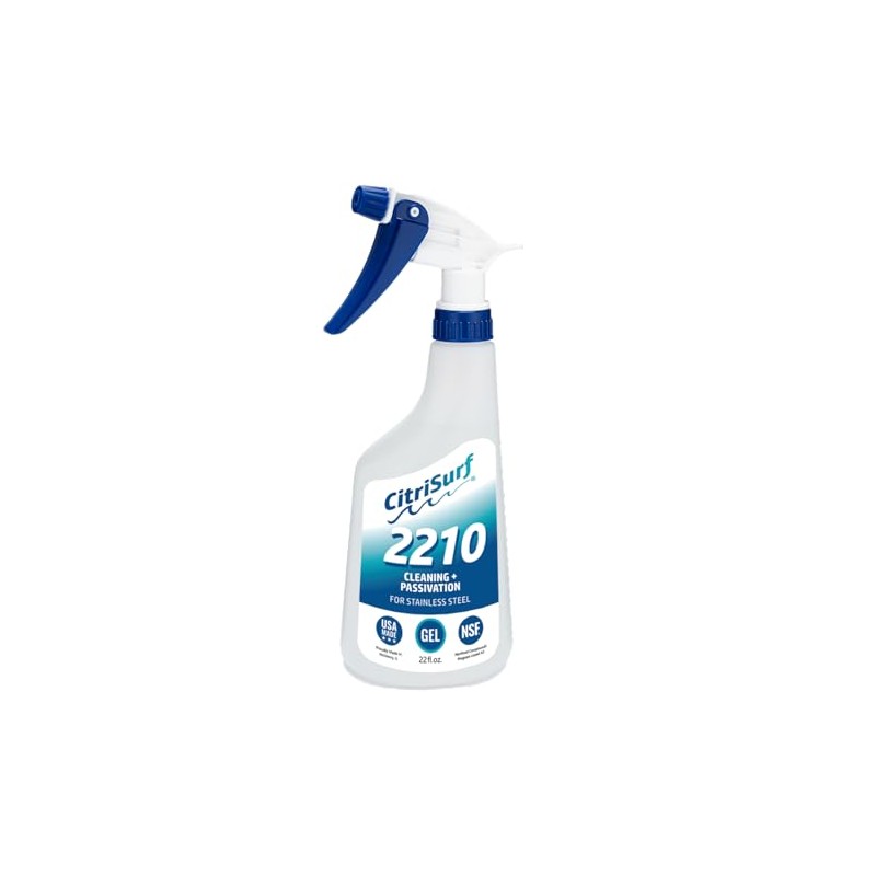 CitriSurf® 2210 Gel Stainless Steel Passivation Cleaner 22oz Spray Bottle