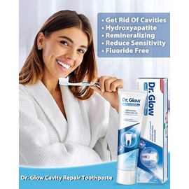 Dr. Glow- “Pasta de dientes reparadora de caries para adultos, pasta de dientes de hidroxiapatita de inversión de cavidad, relleno de cavidad para too