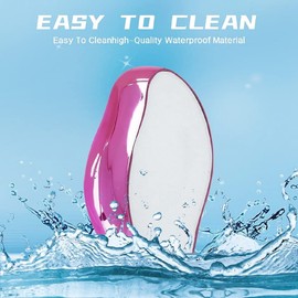 Crystal Hair Eraser for Hair Removal, Crystal Hair Remover for Women and Men, Reusable Flawless Epilators - Magic Painless Gentle Skin Exfoliation Hair Removal Tool for Arms, Back & Legs-Rose Red