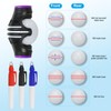 PATIKIL Golf Ball Marker Stencil 360 Degree Triple Track Golf