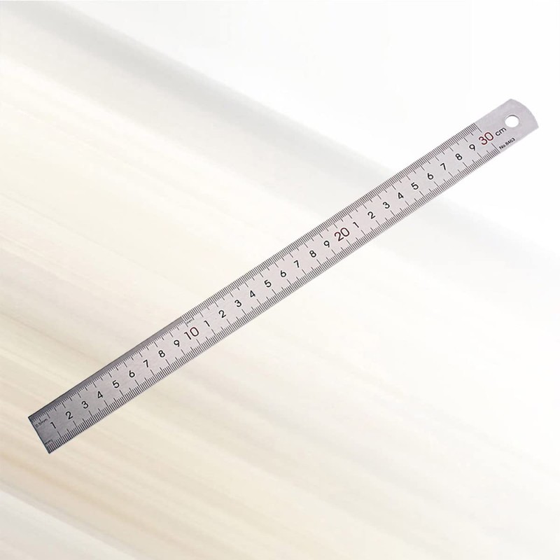 Operitacx Double Sided Metal Ruler Stainless Steel for Sewing Metric
