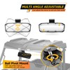 WeiSen 10.5"*3.75" Rear View Mirror, 360° Adjustable Center Mirror Fit