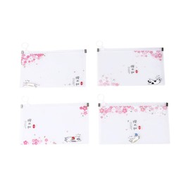 LALAFINA Cute Pencil Case Pouch Box Waterproof Student Storage Bag Decorative File Bag for Travel Vacation Business