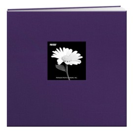 Pioneer Book Cloth Cover Post Bound Album 12"X12" - Grape Purple