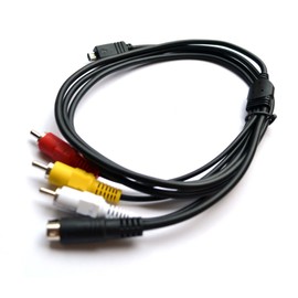 FocalTop AV A/V Audio Video TV-Out Cable/Cord/Lead for Sony Camcorder Handycam DCR-HC21/e