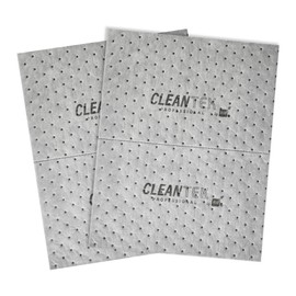 Restaurantware Absorbent Pads 100 Pack of 14.9" x 18.9" Perforated Oil Absorbent Pads Extra Duty Non-Flammable Gray Spill Mats for Water, Chemical Spills, Garages, Marine, Automotive, Basements