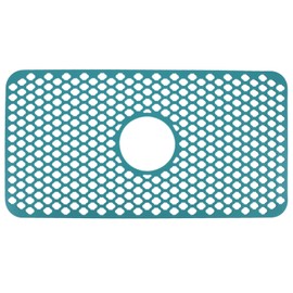 Hollow Insulated Kitchen Sink Mat Non Slip Multi Functional Large Size Silicone Sink Mat Protector Green