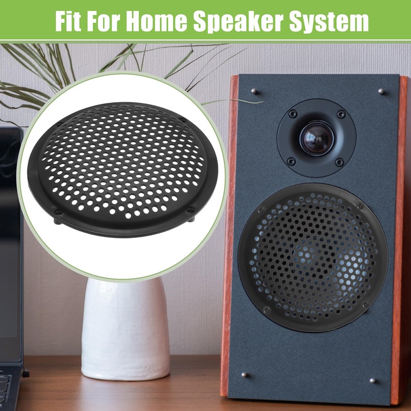 X AUTOHAUX 5" Car Speaker Grills Cover Mesh with Screws