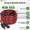 MOOKEERF Solar to XT60 Extension Cable 10AWG 25FT Solar Connector