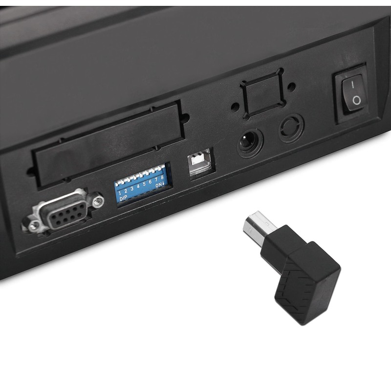 YACSEJAO USB 2.0 Type-B Printer Adapter, 2 Pack 90 Degrees