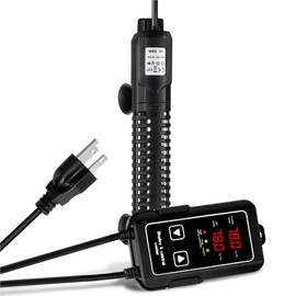 Aquarium Heater for Fish Tank: 500W Fish Tank Heater External Temperature Control Intelligent Leaving Water Automatically Stop Submersible Heater for Fish Tank 75-120 Gallons Freshwater Saltwater