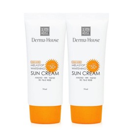 Derma House Whitening sun cream 50mlx2 / UV protection triple functionality / 화이트닝 썬크림 50mlx2개 / 자외선차단 3중기능성