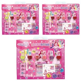 Little Bling Secret Jouju Star Jewelry Manicure Play Set, 3 Sets, 6 Mini Nail Types + Toe Holder + Jewelry Sticker + 2 Rings + Epoxy Sticker / 리틀블링 시크릿쥬쥬 별의보석 매니큐어 놀이 세트, 3세트, 미니네일 6종 + 발가락 고정대 + 쥬얼리스티커 + 반지 2종 + 에폭시 스티커