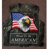 Roger Enterprises Leather Vest Bald Eagle Patch Proud to be