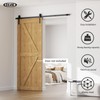CCJH Barn Door Hardware Kit 4FT Sliding Track Heavy Duty