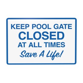 Keep Pool Gate Closed At All Times Sign, Pool Sign Pool Safety Signs Warning Sign Retro Aluminum Sign Metal Tin Sign Vintage Style Funny Pool Signs Wall Decor Art 12 X 8 Inches