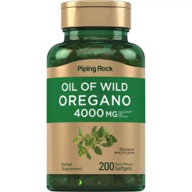 Piping Rock Oil of Oregano 4000mg – Immune & Antioxidant Support | 200 Quick Release Softgels | Herbal Supplement