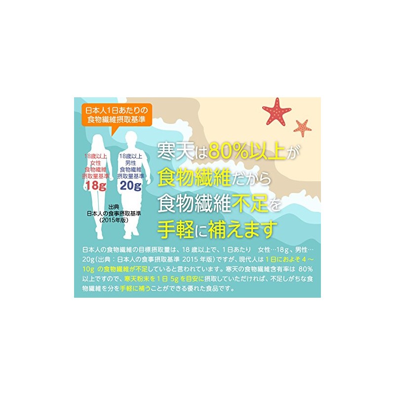 国内製造 寒天粉末 150ｇ×2袋　ゼリー強度 S-7 天然食物繊維 粉寒天 無漂白 [01] NICHIGA(ニチガ)